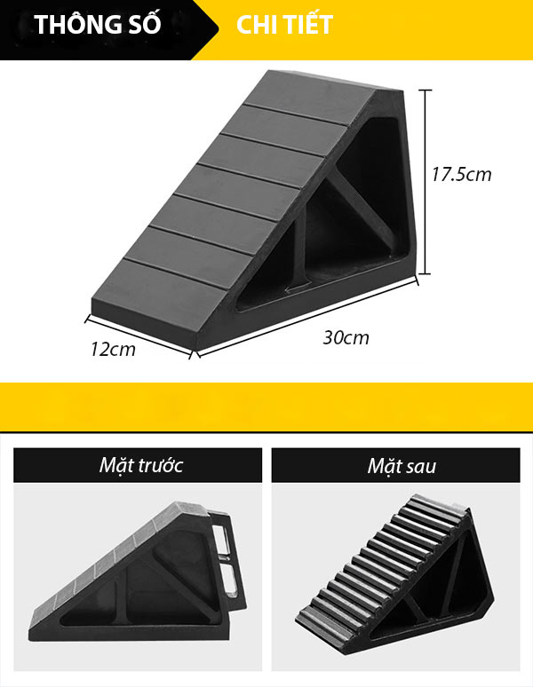Tham khảo kích thước cục chặn và thiết kế của chúng