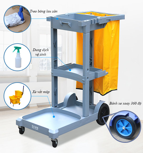 Chi tiết mẫu xe dọn vệ sinh