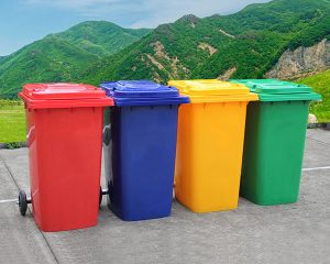 Thùng rác công nghiệp 240 lít có nhiều màu sắc khác nhau