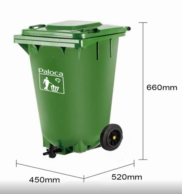 Kích thước thùng rác hữu cơ 80L