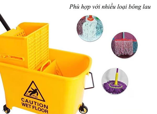 Phù hợp vắt nước với mọi cây lau nhà