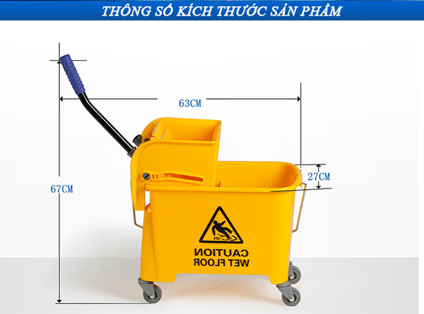 Chi tiết kích thước xe vắp móp 20L