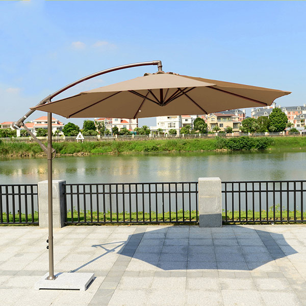 Mẫu ô che nắng kiểu dáng lệch tâm khung tròn 3m