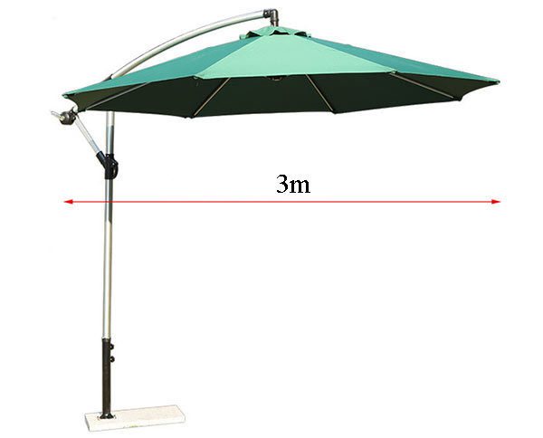 Chi tiết kích thước ô dù lệch tâm